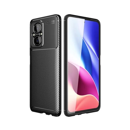 Newface Xiaomi Poco M5 Kılıf Auto Focus Karbon Kapak - Siyah