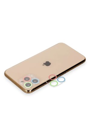 Newface Apple iPhone 11 Pro Max Renkli Kamera Lens Koruma Cam - Mavi-Yeşil