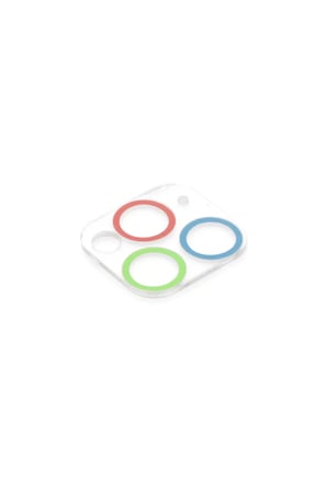Newface Apple iPhone 11 Pro Max Renkli Kamera Lens Koruma Cam - Mavi-Yeşil
