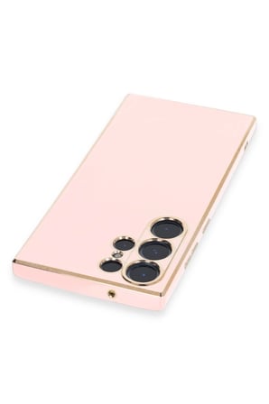 Newface Samsung Galaxy S23 Ultra Kılıf Volet Silikon - Pembe