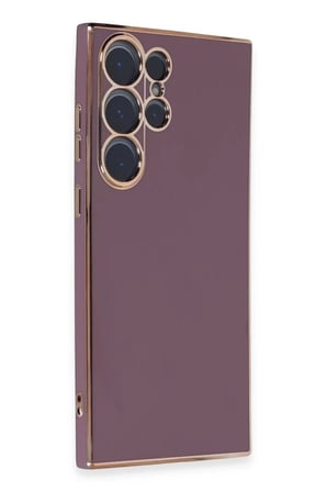 Newface Samsung Galaxy S23 Ultra Kılıf Volet Silikon - Mor