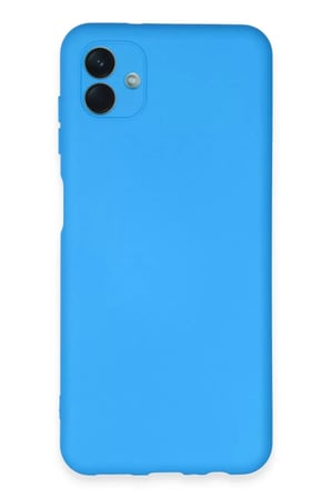 Newface Samsung Galaxy A04E Kılıf Nano içi Kadife Silikon - Mavi