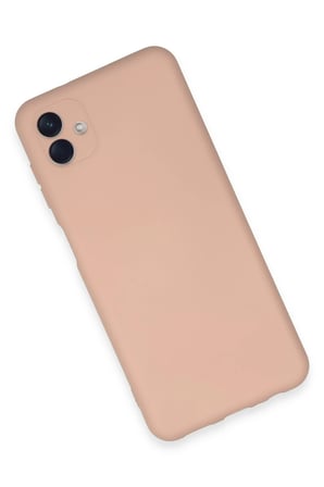 Newface Samsung Galaxy A04E Kılıf Nano içi Kadife Silikon - Pudra