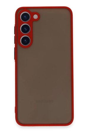 Newface Samsung Galaxy S23 Plus Kılıf Montreal Silikon Kapak - Kırmızı