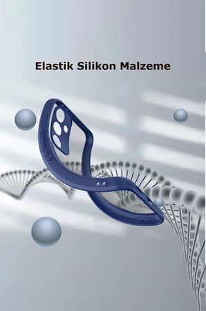 Newface Samsung Galaxy A24 4G Kılıf Platin Silikon - Mavi