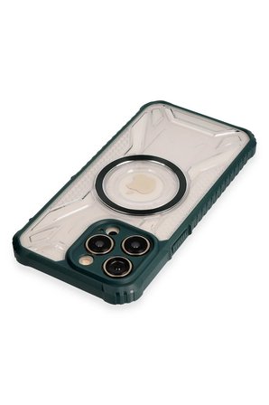 Newface iPhone 14 Pro Kılıf Prag Magneticsafe Kapak - Koyu Yeşil