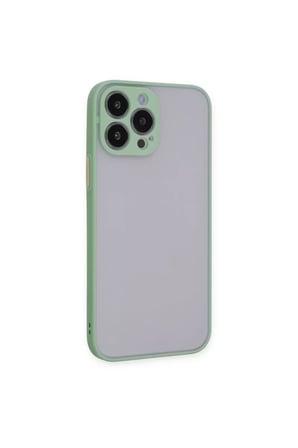 Newface Apple iPhone 15 Pro Max Kılıf Montreal Silikon Kapak - Açık Yeşil