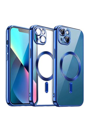 Newface iPhone 15 Kılıf Kross Magneticsafe Kapak - Lacivert