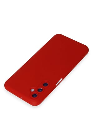 Newface Samsung Galaxy M14 5G Kılıf Nano içi Kadife Silikon - Kırmızı
