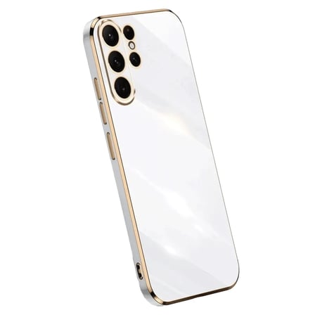 Newface Samsung Galaxy S24 Ultra Kılıf Volet Silikon - Beyaz