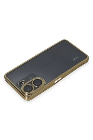 Newface Xiaomi Redmi 13C Kılıf Razer Lensli Silikon - Gold