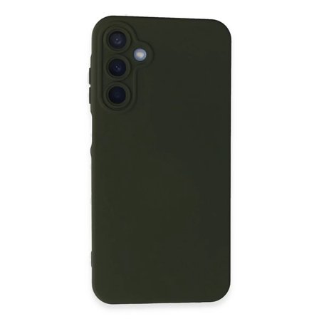 Newface Samsung Galaxy A25 5G Kılıf Nano içi Kadife Silikon - Koyu Yeşil