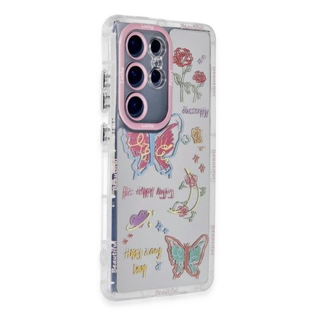 Newface Samsung Galaxy S23 Ultra Kılıf Reflexion Desenli Kapak - Desen 8