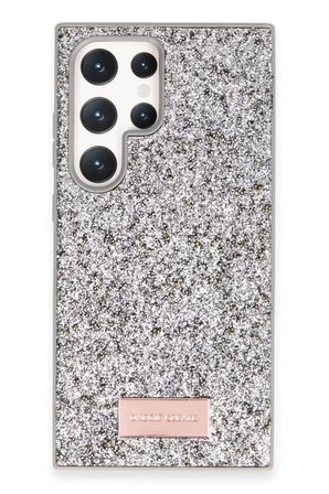 Onegif Samsung Galaxy S23 Ultra Bright Simli Kapak - Gümüş