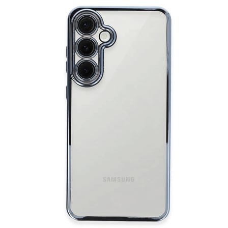 Newface Samsung Galaxy S24 FE Kılıf Razer Lensli Silikon - Lacivert
