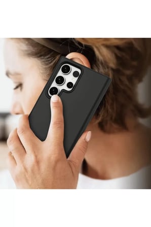 Newface Samsung Galaxy S24 Ultra Kılıf First Silikon - Koyu Yeşil