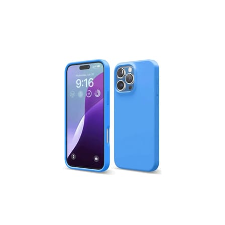 Newface iPhone 16 Pro Max Kılıf First Silikon - Mavi