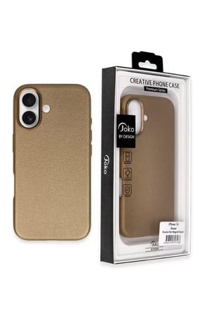 Joko Apple iPhone 16 Wonder Deri Magsafe Kapak - Bronz