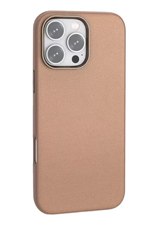 Joko Apple iPhone 16 Pro Max Wonder Deri Magsafe Kapak - Bronz
