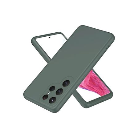 Newface Samsung Galaxy S25 Ultra Kılıf First Silikon - Koyu Yeşil