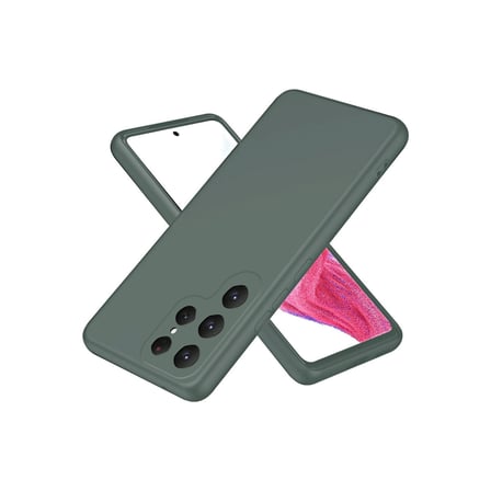 Newface Samsung Galaxy S25 Ultra Kılıf First Silikon - Koyu Yeşil
