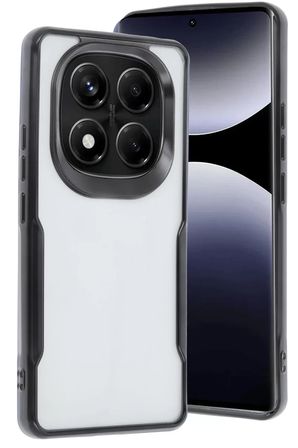 Newface Xiaomi Redmi Note 14 Pro 5G Kılıf Boyi Silikon Kapak - Siyah