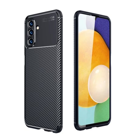 Newface Samsung Galaxy A36 Kılıf Auto Focus Karbon Kapak - Siyah