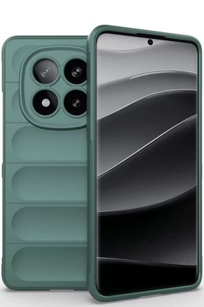 Newface Xiaomi Redmi Note 14 Pro 5G Kılıf Optimum Silikon - Koyu Yeşil