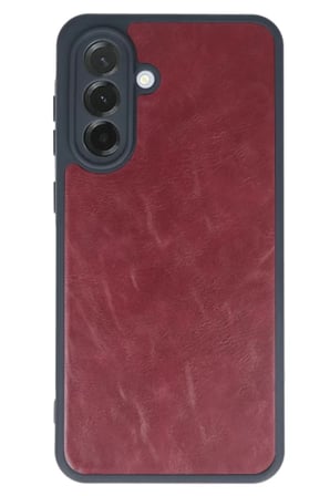 Newface Samsung Galaxy A15 4G Kılıf Aras Deri Kapak - Bordo