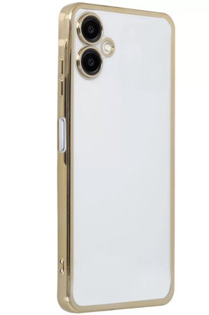 Newface Samsung Galaxy A06 Kılıf Razer Lensli Silikon - Gold