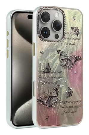 Newface Apple iPhone 16 Pro Max Kılıf Blade Aynalı Desenli Kapak - Desen 6