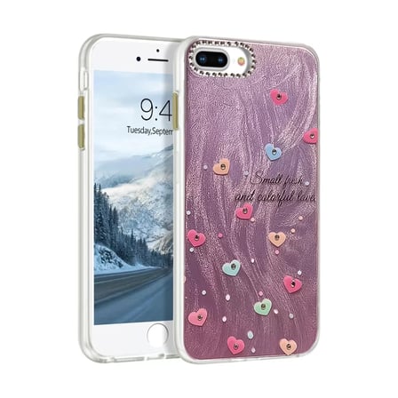 Newface Apple iPhone 7 Plus Kılıf Blade Aynalı Desenli Kapak - Desen 8