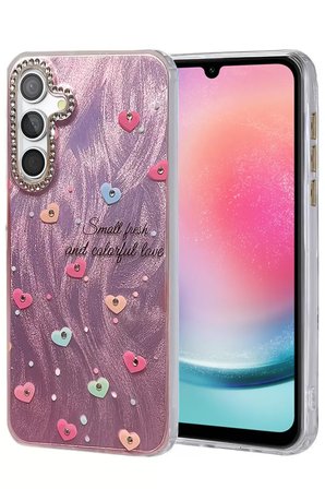 Newface Samsung Galaxy A24 4G Kılıf Blade Aynalı Desenli Kapak - Desen 8