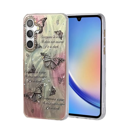 Newface Samsung Galaxy A34 5G Kılıf Blade Aynalı Desenli Kapak - Desen 6