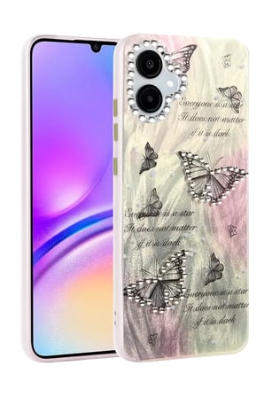 Newface Samsung Galaxy A06 Kılıf Blade Aynalı Desenli Kapak - Desen 6