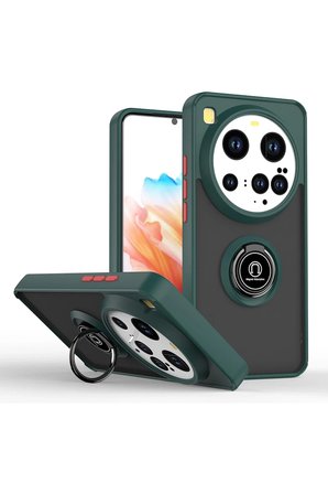 Newface Xiaomi Mi 15 Ultra Kılıf Montreal Yüzüklü Silikon Kapak - Yeşil
