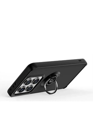 Newface Xiaomi Mi 14T Pro Kılıf Montreal Yüzüklü Silikon Kapak - Kırmızı