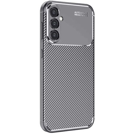 Newface Samsung Galaxy A26 Kılıf Auto Focus Karbon Kapak - Gri