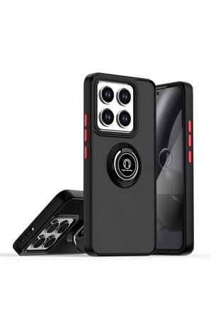 Newface Xiaomi Mi 14T Montreal Yüzüklü Silikon Kapak - Siyah