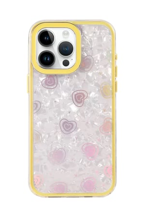 Newface Apple iPhone 16 Pro Lumi Desenli Kapak - Sarı
