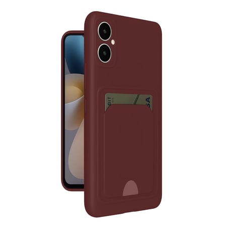 Newface Samsung Galaxy A05 Kelvin Kartvizitli Silikon - Bordo