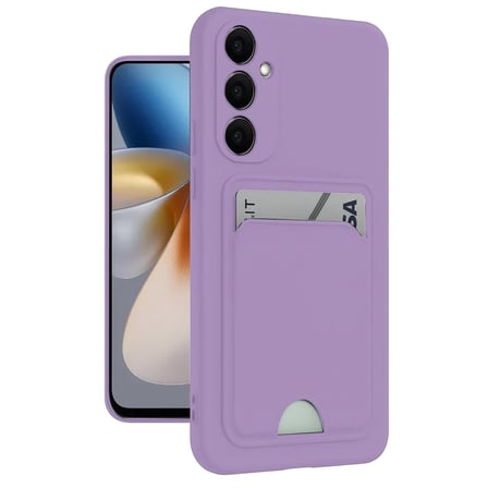 Newface Samsung Galaxy S24 Plus Kelvin Kartvizitli Silikon - Lila