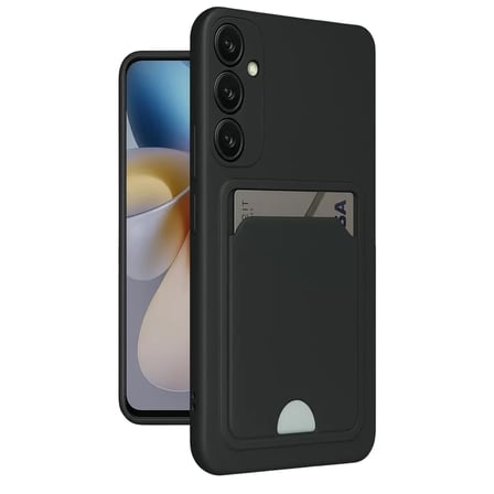 Newface Samsung Galaxy S24 Plus Kelvin Kartvizitli Silikon - Siyah