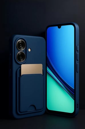 Newface Realme Note 60 Kelvin Kartvizitli Silikon - Derin Mor