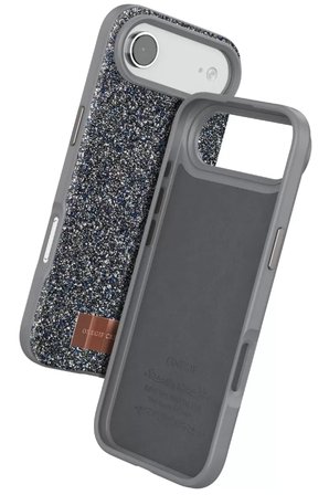 Onegif Apple iPhone 17 Air Bright Simli Kapak - Gümüş