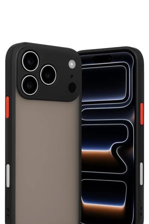 Newface Apple iPhone 17 Pro Max Kılıf Montreal Silikon Kapak - Siyah