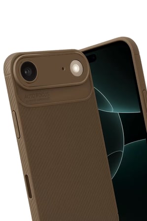 Newface Apple iPhone 17 Air Auto Focus Karbon Kapak - Kahverengi