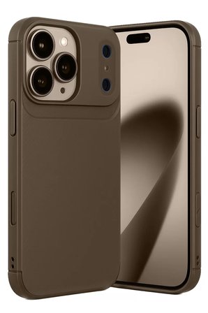 Newface Apple iPhone 17 Pro Max Auto Focus Karbon Kapak - Kahverengi