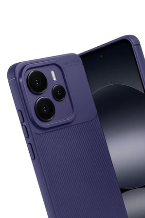 Newface Xiaomi Note 14 5G Auto Focus Karbon Kapak - Lacivert