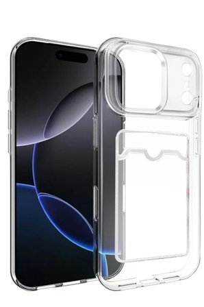 Newface Apple iPhone 17 Pro Kart Şeffaf Silikon - Şeffaf